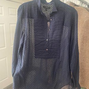 Women's J.Crew Popover Navy size 6